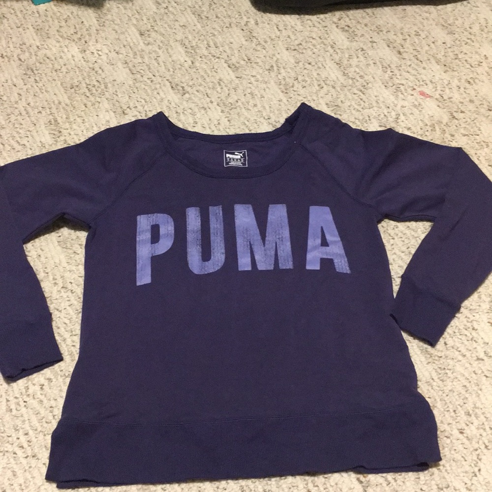 Puma off the shoulder sweatshirt